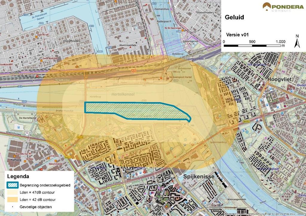 MILIEUANALYSE WINDENERGIE LOCATIE LANDTONG PLAATWEG / BRIELSE MAASDIJK OOST 29 26 Leefomgeving Geluid In figuur 3.