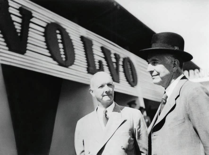 Historie In 1927 besloten onze oprichters Assar Gabrielsson en Gustaf Larson (foto hierboven) degelijke auto s te gaan fabriceren die waren opgewassen tegen de Zweedse landwegen.