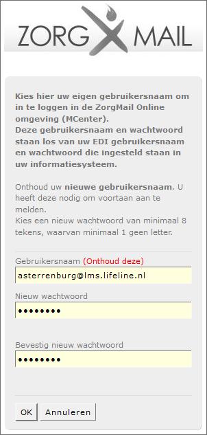 Het Account scherm kan nu worden verlaten Het ZorgMail account is nu geactiveerd. In het volgende gedeelte wordt het ZorgMail Account toegevoegd aan Outlook.