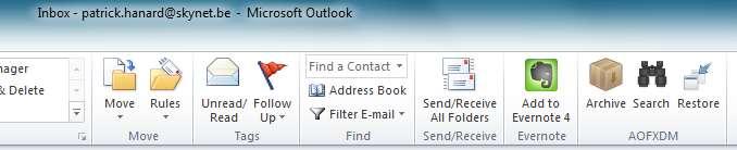 ARCHIVERING E-MAILS (OUTLOOK) Geïntegreerde module Ontwikkeld in.