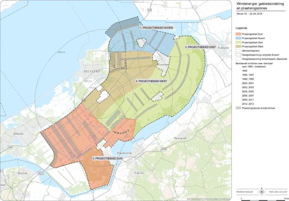 Als gevolg van de Nederlandse duurzame energiedoelstelling en bestuurlijke afspraken dient er in 2020 tenminste 1.390,5 MW windenergie in Flevoland aanwezig te zijn.