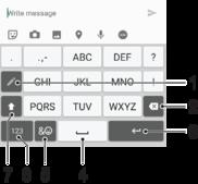 Tekst invoeren met de functie Gebaren 1 Wanneer het virtuele toetsenbord wordt weergegeven, veeg dan met uw vinger van letter naar letter om het woord te traceren dat u wilt schrijven.