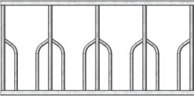 PALISADE VOERHEK GROOTVEE Royaal kopgat. Minder rangorde onder de dieren door aparte plaatsen. Halsbandvriendelijk. Lagere kosten per strekkende meter.