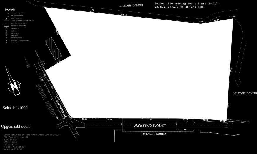 1.3 Opmetingsplan Figuur 3: Plan bestaande toestand- opmeting