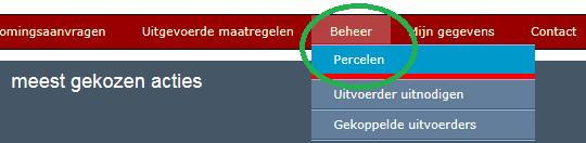 5 Schadepercelen 5.1 Algemeen Bij het invullen van een schademelding of een machtigingaanvraag dient u het schadeperceel op kaart te tekenen.