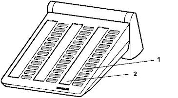 Accessoires* De DSS-Module De DSS-Module Een DSS-Module heeft 36 toetsen die de systeembeheerder volgens uw wensen kan indelen.