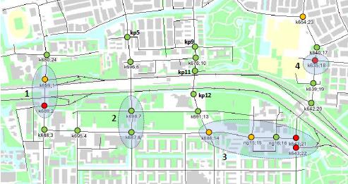 vaak de grootste bottleneck. Daarom is nader onderzoek gedaan zijn naar de verkeersafwikkeling op de kruispunten bij wegvakken met een hoge I/C verhouding.