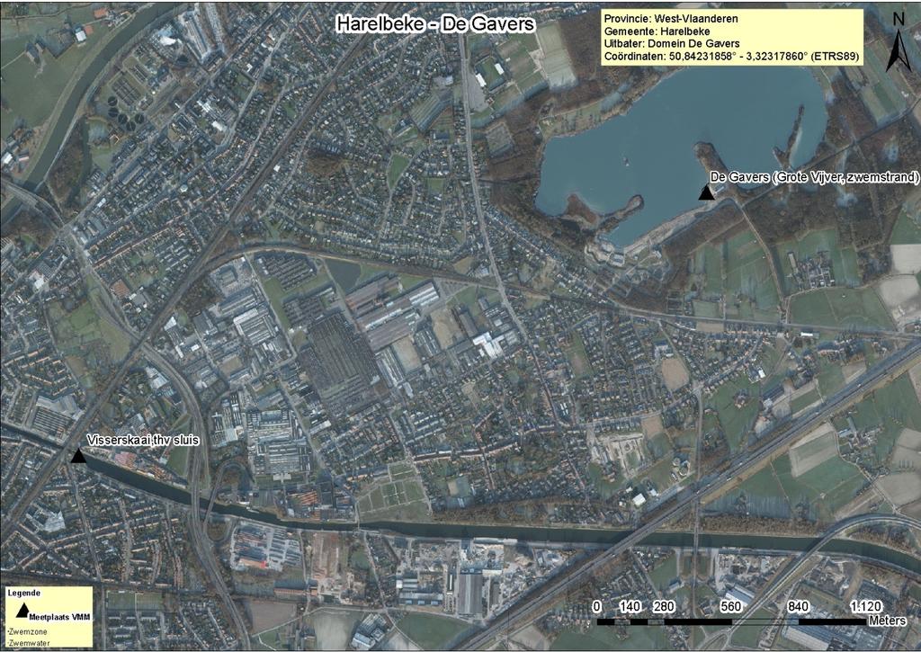 Bijlage 13: Ecologische en chemische gegevens kanaal Bossuit-Kortrijk Locatie meetpunt kanaal