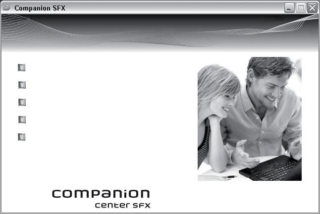 4 Companion Center SFX Companion Center SFX U kunt het apparaat op een computer aansluiten en als printer of scanner gebruiken.