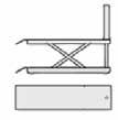 Plateforme pneumatique pour moto Hydraulische tafellift Table