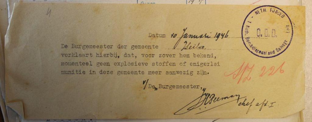 In het Provinciaal Archief (doos 73) wordt door het Nederlandse verzet melding gemaakt van Duitse militaire activiteiten in Heiloo.