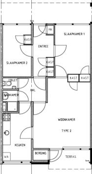 Within the apartment building is no space for an elevator. This should be installed on the outside and have to be installed three times. Within the aparment building an elevator can be installed.