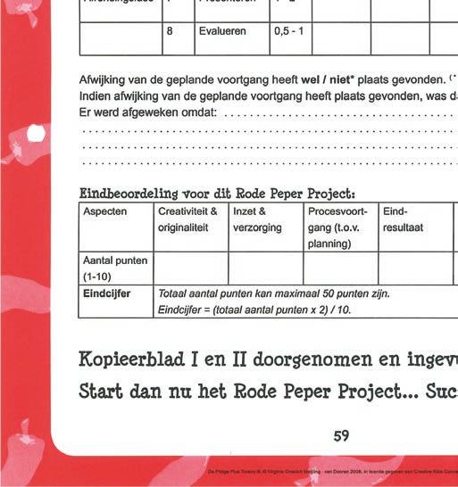 Door de begeleiding van de Rode Pepers op de Hotspot-momenten hoeft de leerkracht niet continu bij de uitvoer van het Peper