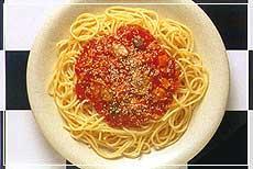 Spaghetti buitenshuis