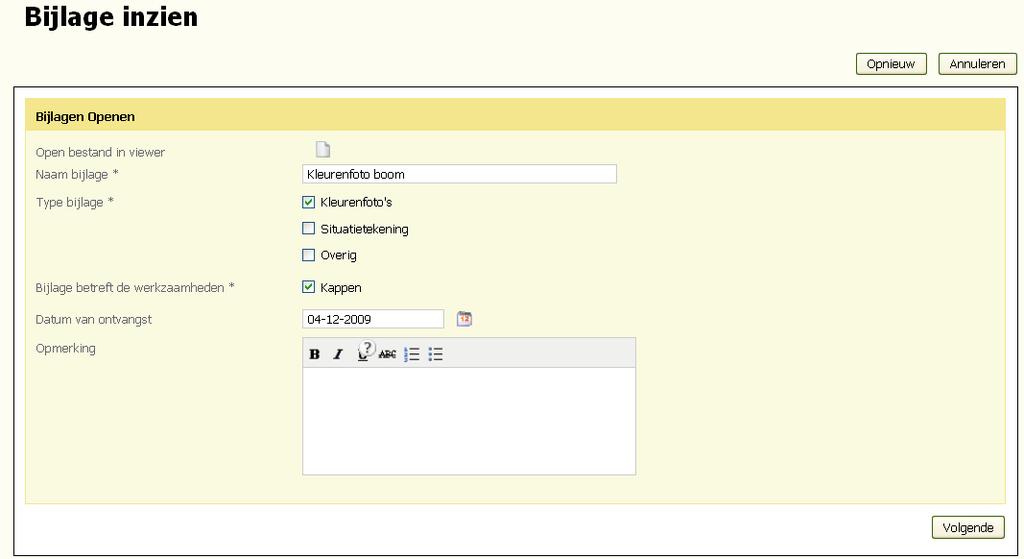 Deze functionaliteit is volledig geïntegreerd in Omgevingsloket online. Bijlagen kunnen worden aangevuld met notities. Het oorspronkelijke document blijft ongewijzigd.