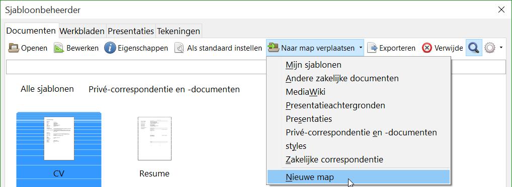 U kunt echter een map die u zelf heeft gemaakt selecteren en op de knop Verwijderen klikken. Als er een berichtenvenster verschijnt die u vraagt het verwijderen te bevestigen klikt u op Ja.