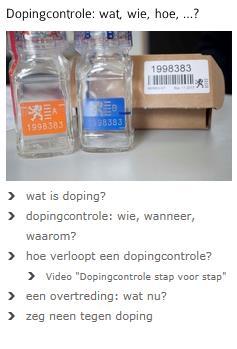 Dopingcontrole Demo van oproeping