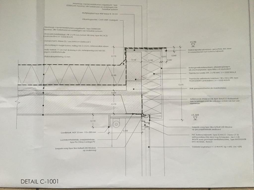 Detailplannen Het platte dak