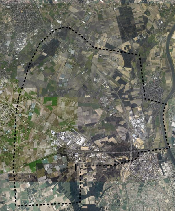 Horst Grubbenvorst A73 Sevenum Maas N556 TradePort West knooppunt Zaarderheiken A67 Venlo-Blerick Grens studiegebied gebiedsontwikkeling Klavertje 4 zoals gehanteerd in de POL-aanvulling bron