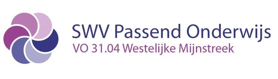 Organisatie- en functieprofiel Directeur Samenwerkingsverband Passend Onderwijs VO Westelijke Mijnstreek versie 22 mei 2017 Sollicitatieprocedure