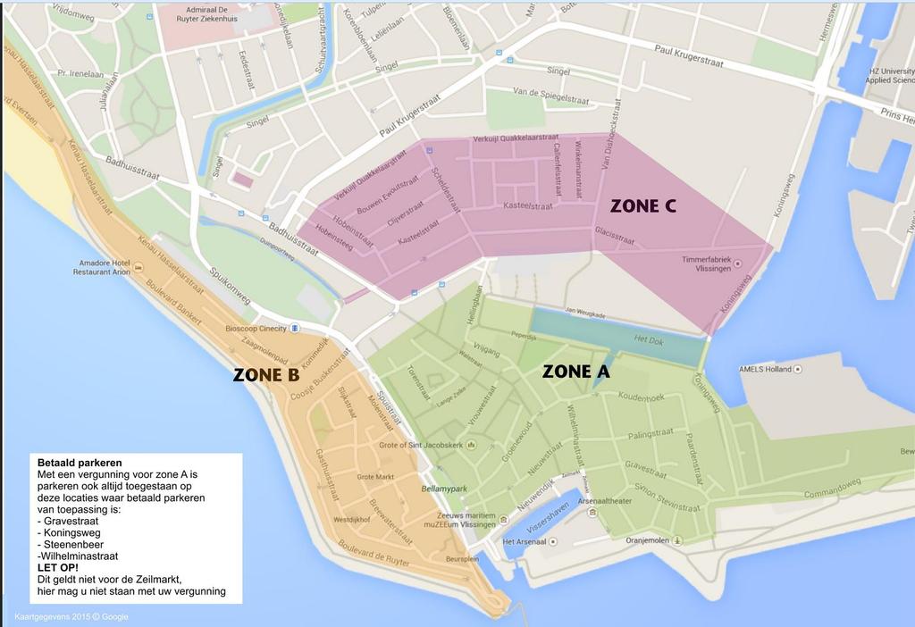 11 van 69 Drie vergunninghouderszones voor bewoners en deels werknemers binnenstad Naast bezoekers parkeren ook bewoners, ondernemers en ambachtslieden in en om de binnenstad.