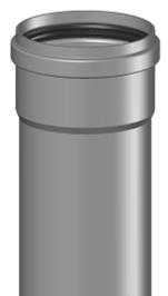 Rookgasafvoer Dikwandig aluminium (artikel 0) Ø80 Ø00 Ø0 Sectie 50mm.