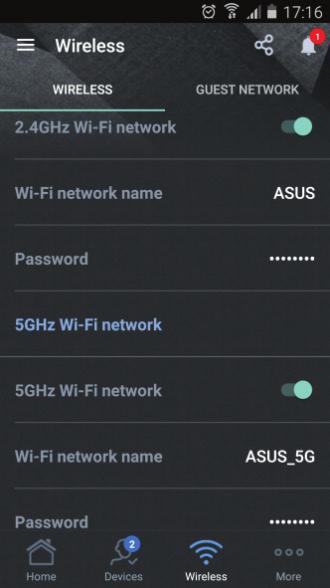 VIA DE ASUS ROUTER APP Om de naam en het wachtwoord van uw Wifi-netwerk te wijzigen, dient uw mobiele apparaat verbonden te zijn met uw ASUS Wifi-router. 1. Open de ASUS Router app. 2.