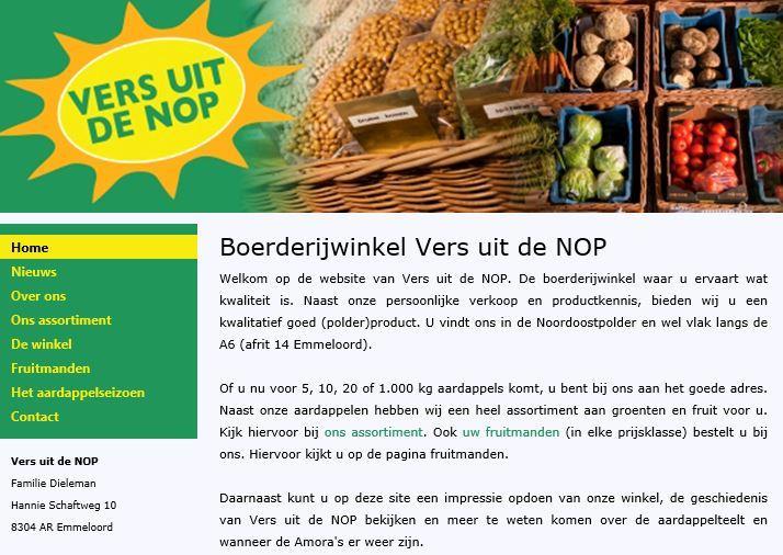 Boerderijwinkel Vers uit NOP