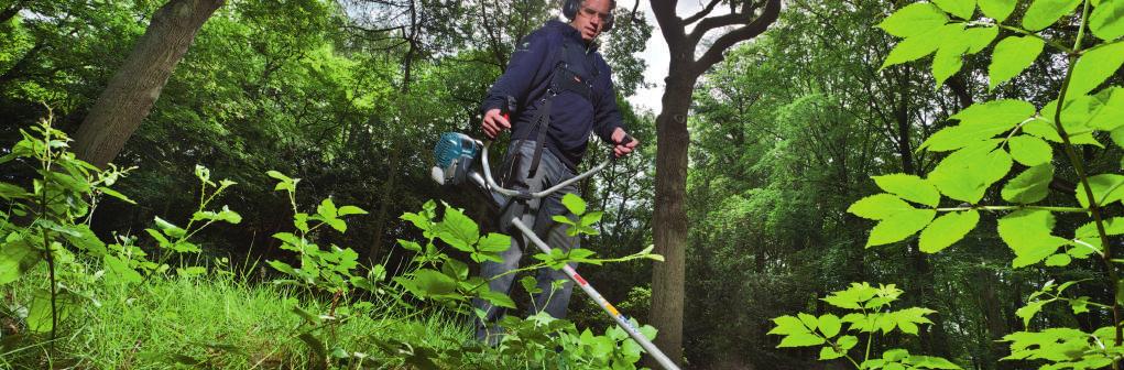 Bosmaaiers verbruiksartikelen Snijbladen bosmaaiers Let bij de montage van draadkoppen op dat doorgaans bosmaaiers en strimmers met gebogen buis rechtse schroefdraad hebben en die met rechte buis