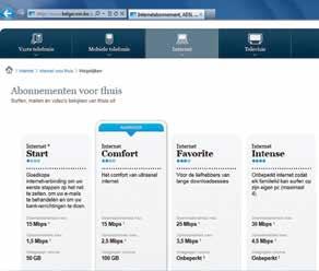 Internetabonnementen verschillen in downloadsnelheid, uploadsnelheid en downloadvolume.