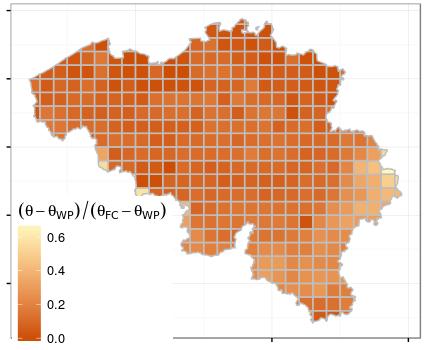 laagste relatieve bodemvochtgehalte van de voorbije 36 jaar (zie Figuur 4). Enkel 2011 scoorde nog lager.