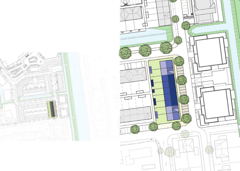 Van Speykstraat SITUATIE TEKENING KOP VAN DE TWEEMASTER In de stedelijke ontwikkeling 'De Waterkanten' in Lisse wordt het laatste blok van De Ringvaart de Tweemaster gerealiseerd; Kop van de