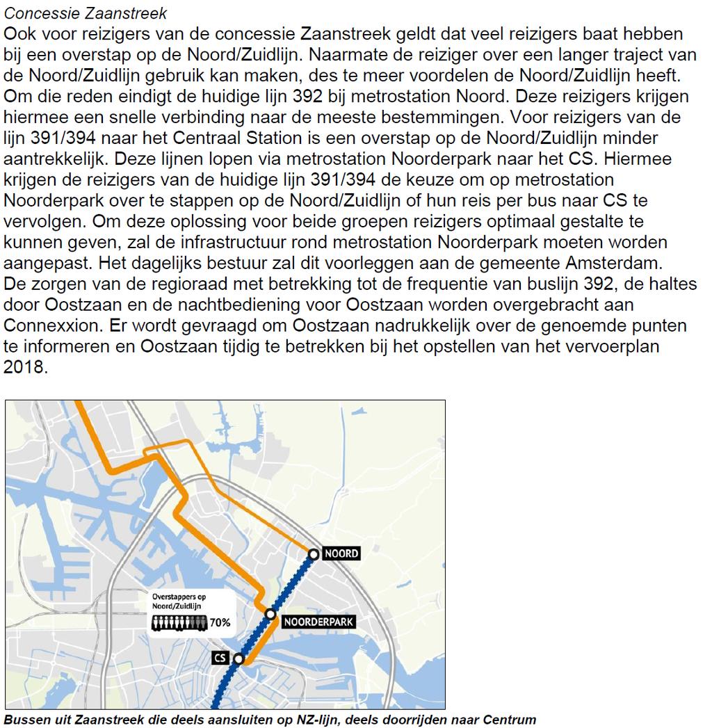 In de Lijnennetvisie is concessie-overstijgend voor het gehele OV-netwerk in de regio Amsterdam uitgewerkt hoe ingespeeld moet worden op de ingebruikname van de Noord/Zuidlijn.