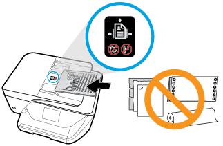 TIP: Raadpleeg het diagram in de documentinvoerlade voor hulp bij het plaatsen van originelen in de documentinvoer. 2.