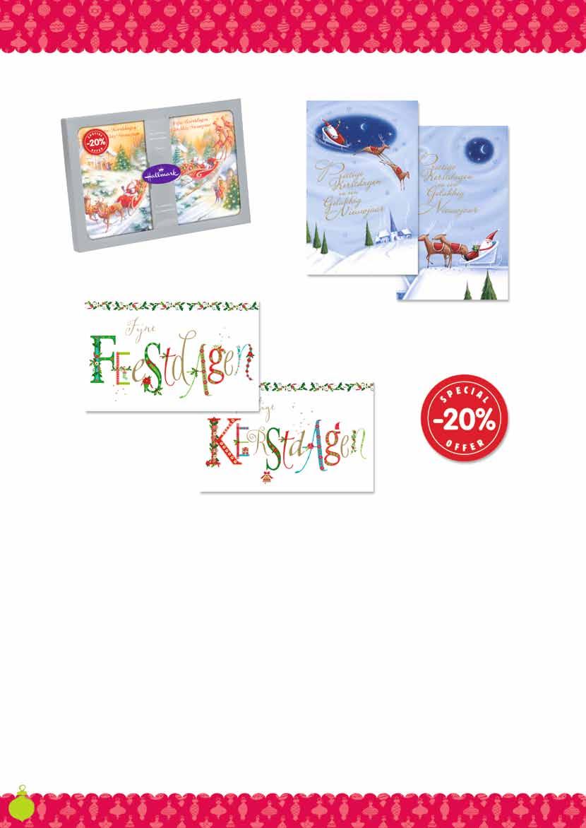 Xmas Boxes PKGN 7,99 De traditionele Hallmark Xmas Boxes worden dit jaar wederom aangeboden met 20% korting op de consumentenprijs.