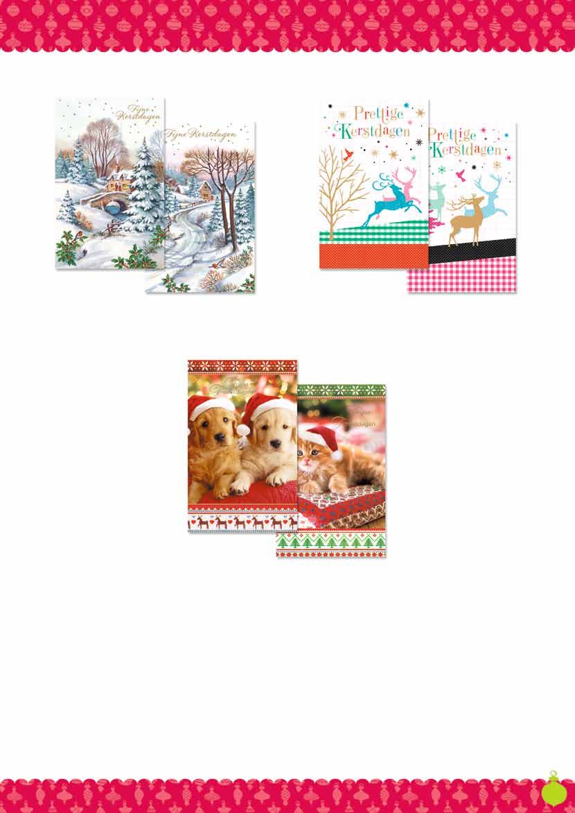 Xmas Boxes pakket C KTX089C Kaartformaat: 115x180 mm Aantal artikelen: 12 Verpakt per: 6 Totaal