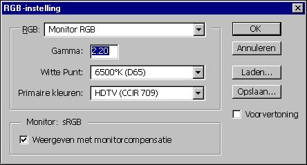 1-37 Kleurenbestanden installeren vanaf de cd met gebruikerssoftware Het bestand met monitorinstellingen laden Het bestand met monitorinstellingen Efirgb.