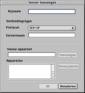 2-14 Gebruikers- software installeren op een Mac OS-computer 2. Als u eerder een verbinding hebt geconfigureerd met de EX7750, kunt u ColorWise Pro Tools direct gebruiken.