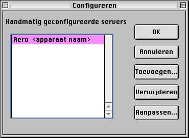 2-17 EX7750-software en lettertypen installeren Name (Naam) Voer het IP-adres (of de DNS-naam) van de EX7750 in. Nieuw apparaat Typ de naam van het apparaat waarmee de EX7750 is verbonden: EX7750.