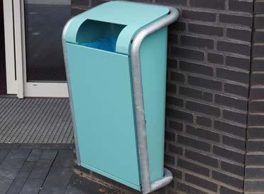 4. Straat- en inhoud 50 liter, bak gemonteerd tussen muurbeugel voor wandmontage, PCE0015004 mv mv inhoud 50 liter, bak