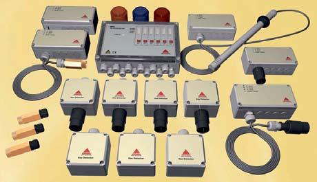 Samon elektronische gaslekdetectie systemen ( G range) - Microprocessor geregeld met status weergave middels LED s.
