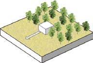 8. MAAK EEN NATUURLIJKE ZOOM Voeg beplanting toe aan de locatie: maak een zoom van beplanting waarin de achterzijde van