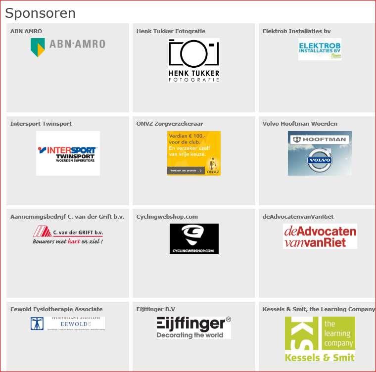 Daarbij heeft de sponsorcommissie in bredere zin een belangrijke inbreng in alle commerciële uitingen van MHC Woerden.