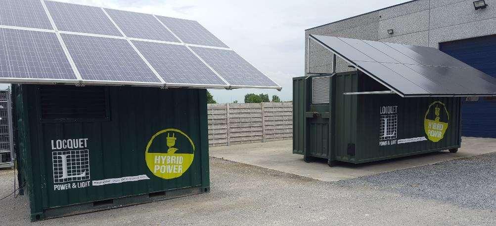 HYBRID POWER SOLAR CONTAINER = STAND ALONE
