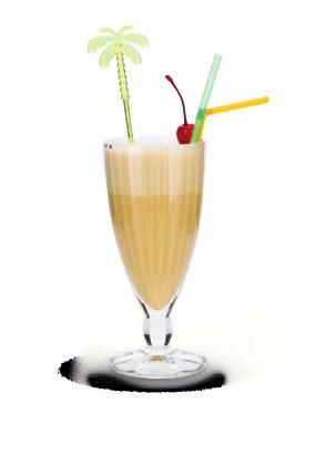 Lekkere cocktails & milkshakes Choco-munt-shake Crèmige banaan-milkshake