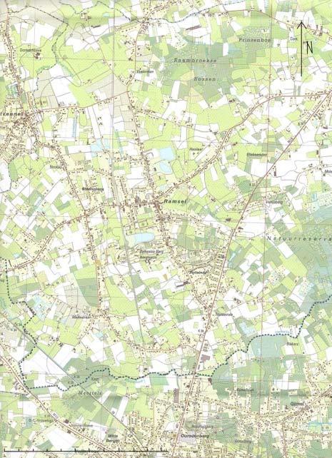 1.3. Een A4 uitsnede van een topografisch kaart met schaal 1:20000 Figuur 7: A4