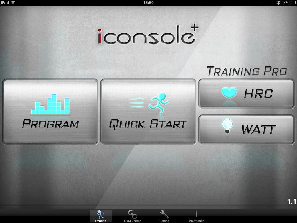 4. Use TRAINING MENU Within the training