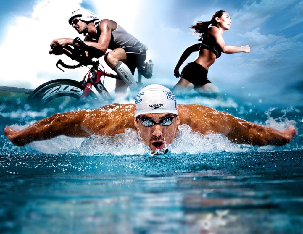 VERSCHILLEN IN SPORTVOEDING BIJ LOPEN, FIETSEN, TRIATLON Middellange triatlonevents (2 à 3 uur): Net voor het zwemgedeelte à energiegel Fietsen en lopen: vocht,