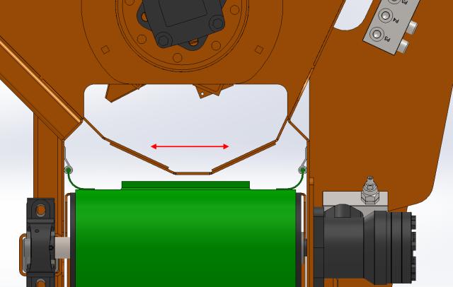 7.5 OPTIE BODEMPLATEN TYPE KSS Door de bodemplaten verder uit elkaar of dichter bij elkaar te stellen verandert de grootte van de opening.