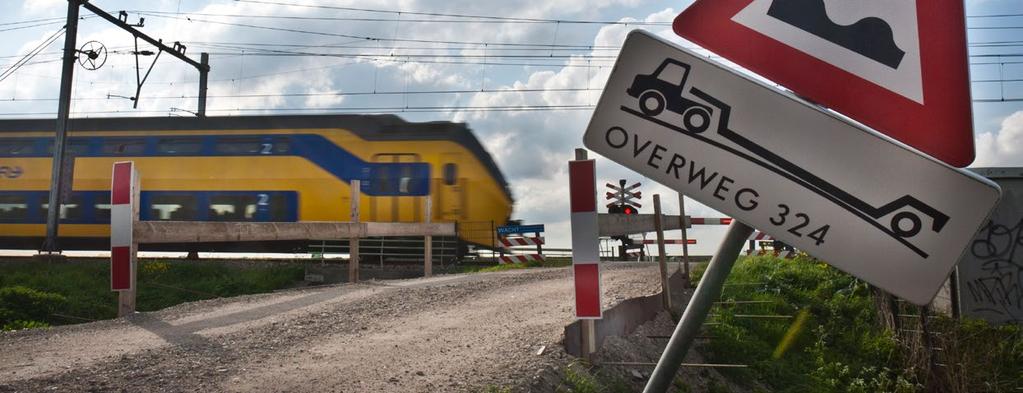 Spoorwegovergangen sluiten De gelijkvloerse spoorwegovergangen in heel Nederland zorgen voor onveilige situaties.